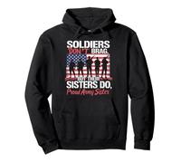 Soldiers Don't Brag Proud Army Sisters Pride Military Sister Pullover Hoodie
