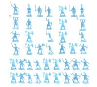 Soldiers Figure Set - Tiny Army Men Collection, Ancient Warrior Model Pack, Strategy Game Pieces | Small Military Figures for Cake Decorating, Display