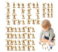 Soldiers Figures For Boys | Articulated Figures with Various Poses | Ancient Miniatures 100x Statues Templates Playsets For Educational Projects Imitation Game For Boys And Girls
