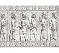 Soldiers from ancient Persia. From Cassell's Universal History published 1888. Poster Print by Ken Welsh (18 x 13)