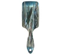 Soldiers Futuristic City Cushion Comb, Detangling Brush, Anti Static Comb, Hair Combs Women Accessories