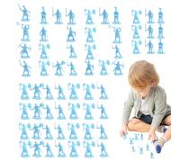 Soldiers Men Figures Set | 100 x Miniatures Historical Model Statues as Board Game for Girls and for Educational Projects Role Play and Cake Decoration