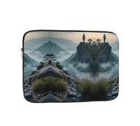Soldiers on The Cliff Printed 12 inch Laptop Case, Business/Office Commuter Laptop Case