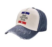 soldwellsd Dont Mess with Texas Cowboy Hat Vintage Washed Baseball Cap Women Sun Hat Men Hat Dad Hat Trucker hat Dark Red