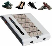 Sole Cleaning Machine, Dual-Buffer Shoe Polisher with Automatic Sensor 260 RPM for Home Office Dust-Free Workshop