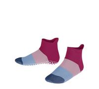 FALKE Unisex Kids Colour Block K Hp Cotton Grips On Sole 1 Pair Grip socks, Purple Fuchsia 8856, 9/11.5 UK Child