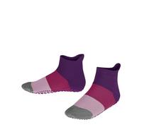 FALKE Unisex Kids Colour Block K Hp Cotton Grips On Sole 1 Pair Grip socks, Blue Deep Lilac 6963, 9/11.5 UK Child
