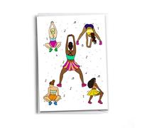 Sole Inspired Shake It and twerk dancing Birthday Card