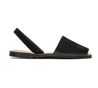 SOLE LDN Macaw Nubuck Menorcan Sandals UK 7 Black
