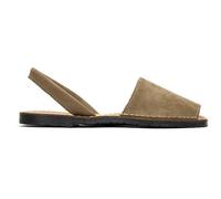 SOLE LDN Macaw Nubuck Menorcan Sandals UK 8 Khaki