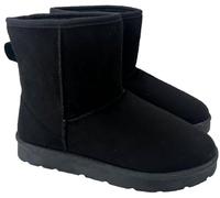 sole london LADIES SLIP ON WOMENS FLAT FAUX FUR LINED WARM WINTER ANKLE SHOES BOOTS