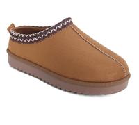 sole london LADIES WOMENS WARM FAUX FUR SLIP ON IN OUT DOOR SLIPPERS SHOES BOOTSF CHESTNUT 9