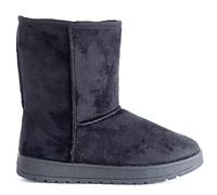 sole london WOMENS LADIES FLAT WARM WINTER FUR LINED ANKLE SNUGG HUGG SHOES BOOTS SIZE 3-8