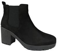 sole london WOMENS PLATFORM ANKLE CHELSEA BLOCK CHUNKY HIGH HEEL LADIES SHOES BOOTS SIZE 3-8