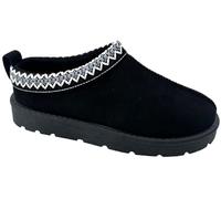 sole london Women's Slip On Warm Faux Fur Lined Ladies In Out Door Slippers Shoe Boots