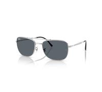 Ray-Ban Sunglasses Unisex Rb3755 - Silver Frame Blue Lenses 62-19
