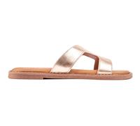 Sole Womens Noor Slide Sandals - Metallic Leather - Size UK 4