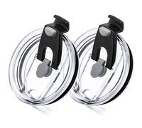 Soledea 20oz Replacement Lids for Yeti Tumblers, 2 Pack Spill Proof Lids Compatible with YETI,SUNWILL,BJPKPK,WETOWETO,CIVAGO,DOMICARE,MEZMUT,ECOMOZZ 20oz Tumbler