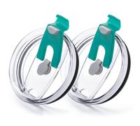 Soledea 30 oz Tumbler Lid, Replacement Lids Compatible for YETI 30/35/42 oz Tumbler, 14 oz Mug and 26 oz Straw Rambler, 2 Pack Travel Spill Proof Cup Lids Covers