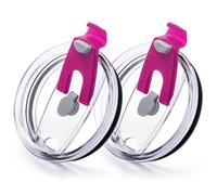 Soledea 30 oz Tumbler Lid, Replacement Lids Compatible for YETI 30/35/42 oz Tumbler, 14 oz Mug and 26 oz Straw Rambler, 2 Pack Travel Spill Proof Cup Lids Covers