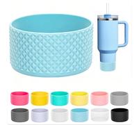 Soledea Silicone Boot for Stanley 40/30 oz & Hydro Flask 12-24 oz, Anti-Slip Bottom Cover for Tumblers (Fits 2.83-2.95in Diameter)