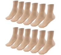 Soleeya 20 Pairs Pop Socks Women Ankle Tights UK 4-6, Silky Thin Sheer Socks Nylon with Anti-Slip Cotton Heel, Breathable Black Nude Socks Ankle for Women Girls