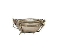 Soleil Chic - Chic Leather Belt Bag for Women Italian Chest Bag in Calfskin Leather, Champagne Irise, One Size, Modern