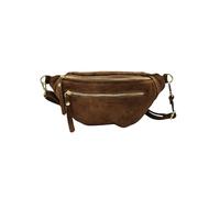 Soleil Chic - Chic Leather Belt Bag for Women Italian Chest Bag in Calfskin Leather, Nubuck Brown, One Size, Modern