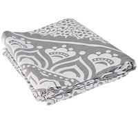 Soleil d 'Ocre Mumbai Fouta, Cotton, Grey, 180 x 180 cm