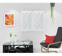 Soleil d 'Ocre Pair of Brise Bise 45x90 Maud, Polyester, white, 45x90 cm