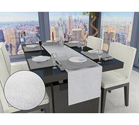 Soleil d 'Ocre Table Runner, Polyester, white, 140 x 40 x 1 cm