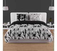 Soleil d'ocre, 57-thread cotton duvet cover set, 240 x 220 cm, black tiger
