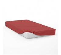 Soleil d'ocre, 57 Thread Count Cotton Fitted Sheet, 70 x 140 cm, Baby Brick, by Soleil d'Ocre