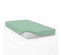 Soleil d'ocre, 57 Thread Count Cotton Fitted Sheet 70 x 140 cm Baby Water Green Soleil d'Ocre