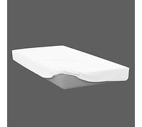 Soleil d'ocre, 57 Thread Count Cotton Fitted Sheet 70 x 140 cm Baby White Soleil d'Ocre