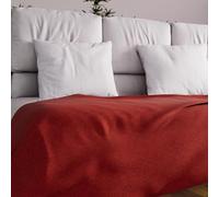 Soleil d'ocre Adele Bedspread, Sofa Throw, Polycotton, Red, 180 x 220 cm