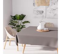 Soleil d'Ocre, Alix Square Stain-Resistant Tablecloth, Polyester, Mocha, 180 x 180 cm