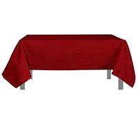 Soleil d'ocre Alix Tablecloth, Polyester, Red, 140 x 140 cm