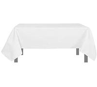 Soleil d'ocre Alix Tablecloth, Polyester, White, 140 x 140 cm
