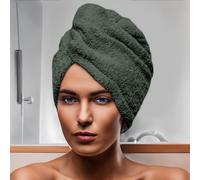 Soleil d'ocre, Cotton Bath Towel 24 x 62 cm Lagoon Khaki