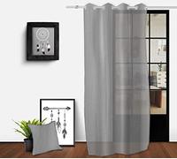 Soleil d'ocre Cotton Curtains and Draperies 140 x 250 cm Grey