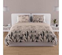 Soleil d'ocre, Cotton Duvet Cover Set, 57 Thread Count, 240 x 220 cm, Sand Tiger