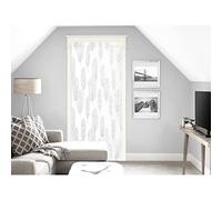 Soleil d'ocre Curtain for Doors and Windows, Polyester, White, 250 x 135 cms