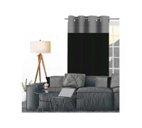 Soleil D'Ocre Curtains, blinds VICTORIA in Black 135x250 cm