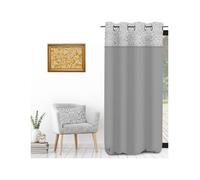 Soleil D'Ocre Curtains, blinds VINTAGE in Grey 135x250 cm