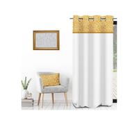 Soleil D'Ocre Curtains, blinds VINTAGE in Yellow 135x250 cm