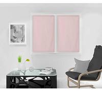 Soleil d'ocre Dolly Half Curtain, Polyester, Pink, 70 x 120 cm