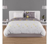 Soleil d'ocre, duvet cover, Cotton, gray, 220 x 240 cm