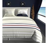 Soleil d'ocre, Duvet Cover Set 240 x 220 cm Cotton 57 Thread Count Marine Sand