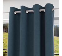Soleil d'ocre, Eclipse 100% Blackout Curtain with Eyelets 135 x 180 cm Duck Egg Blue